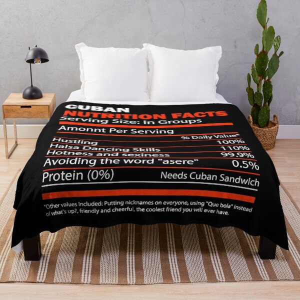 Item preview, Cuban Nutrition Facts designed and sold by HumbleShirt.