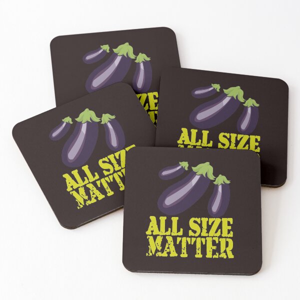 Item preview, All size matter funny vegetable vegan gardening art designed and sold by Imaginarium Studio.