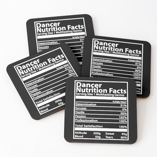 Item preview, Dancer Nutrition Facts designed and sold by HumbleShirt.