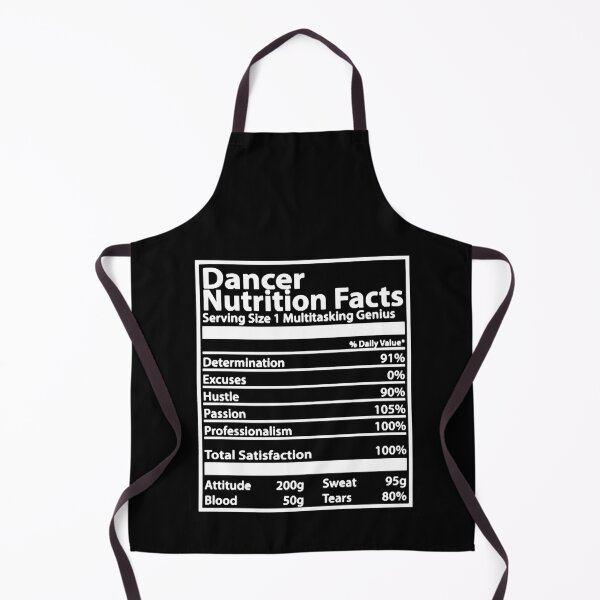 Aperçu de l'œuvre Faits nutritionnels danseur créée et vendue par HumbleShirt.