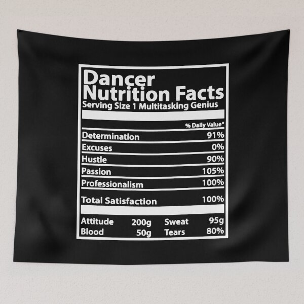Item preview, Dancer Nutrition Facts designed and sold by HumbleShirt.