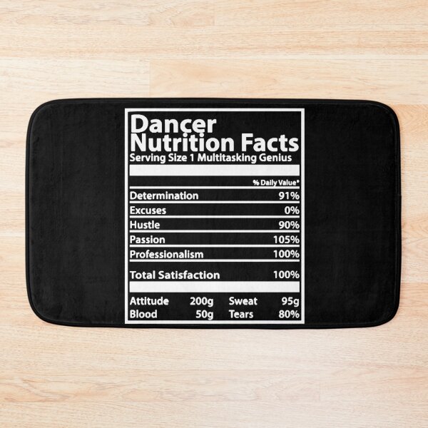 Item preview, Dancer Nutrition Facts designed and sold by HumbleShirt.