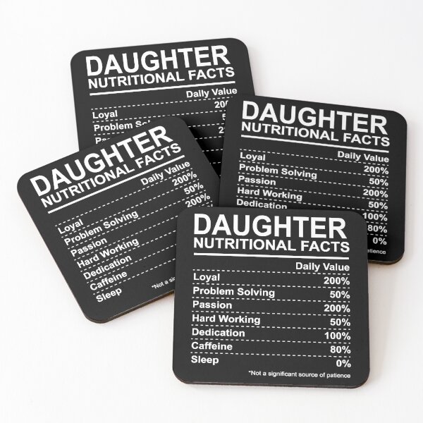 Item preview, Daughter Nutritional Facts designed and sold by HumbleShirt.