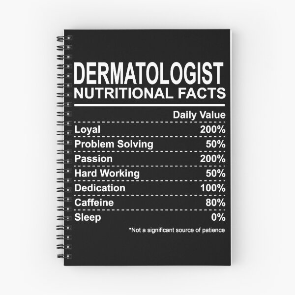 Item preview, Dermatologist Nutritional Facts designed and sold by HumbleShirt.
