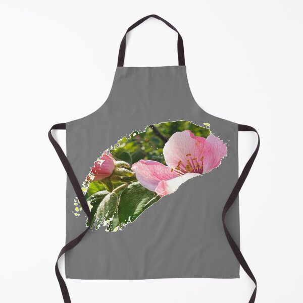 Item preview, Quince blossom paint stroke on grey designed and sold by orangerinka.