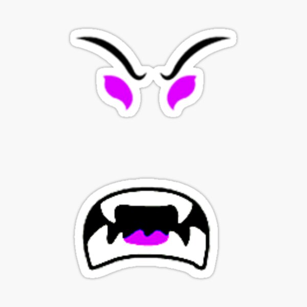 Noob Roblox Face Stickers Redbubble - noob face decal roblox