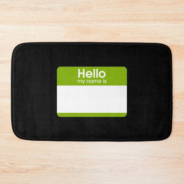 Item preview, Lime Green Blank Name Tag Hello My Name Is Label  designed and sold by everything4eva.