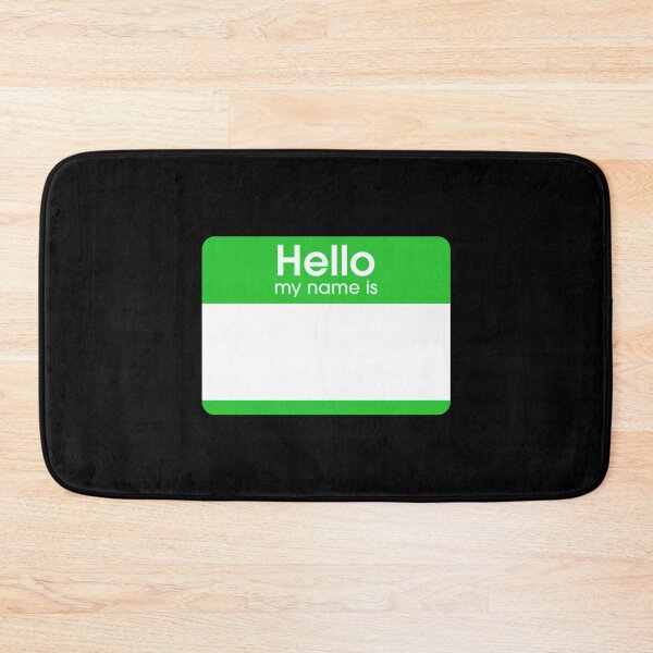 Item preview, Green Blank Name Tag Hello My Name Is Label  designed and sold by everything4eva.