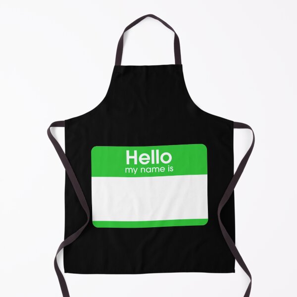 Item preview, Green Blank Name Tag Hello My Name Is Label  designed and sold by everything4eva.