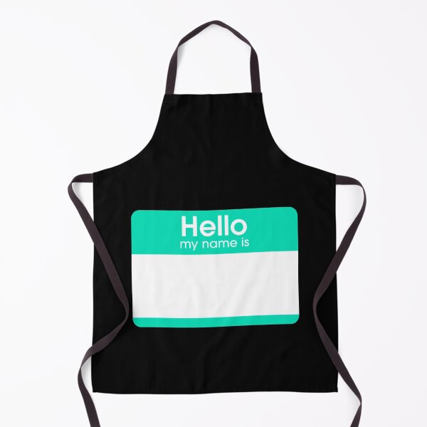 Item preview, Teal Blank Name Tag Hello My Name Is Label  designed and sold by everything4eva.