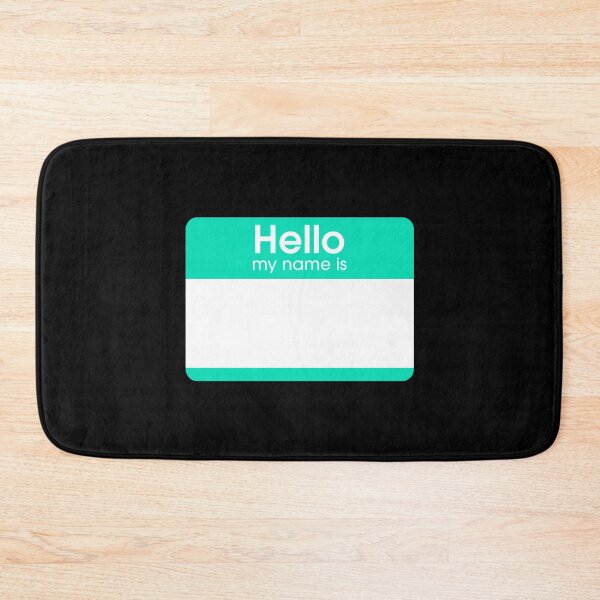 Item preview, Teal Blank Name Tag Hello My Name Is Label  designed and sold by everything4eva.