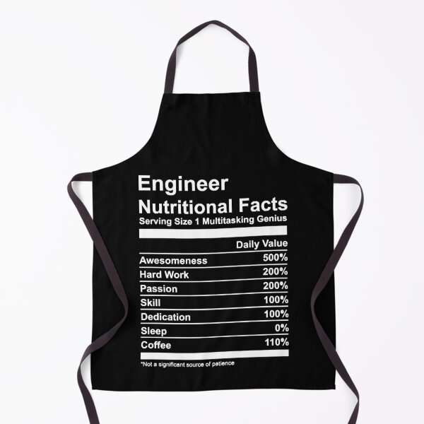 Item preview, Nutritional Facts of Engineer designed and sold by HumbleShirt.
