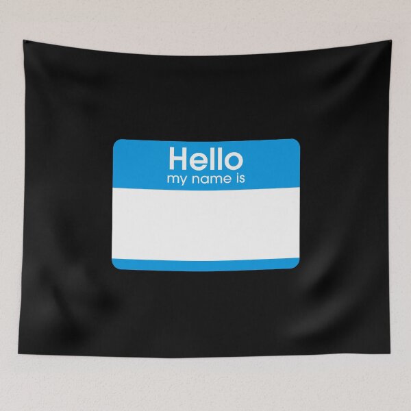 Item preview, Blue Blank Name Tag Hello My Name Is Label  designed and sold by everything4eva.