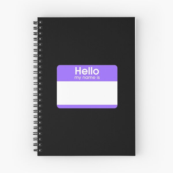 Item preview, Violet Blank Name Tag Hello My Name Is Label  designed and sold by everything4eva.