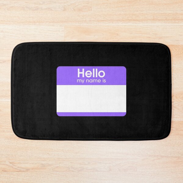 Item preview, Violet Blank Name Tag Hello My Name Is Label  designed and sold by everything4eva.
