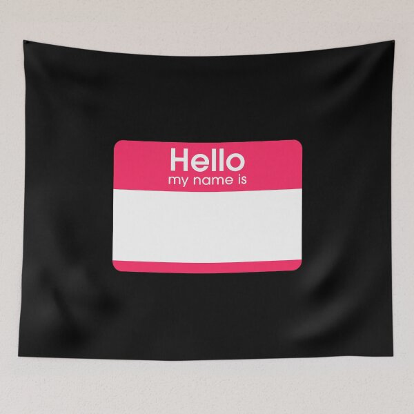 Item preview, Pink Blank Name Tag Hello My Name Is Label  designed and sold by everything4eva.