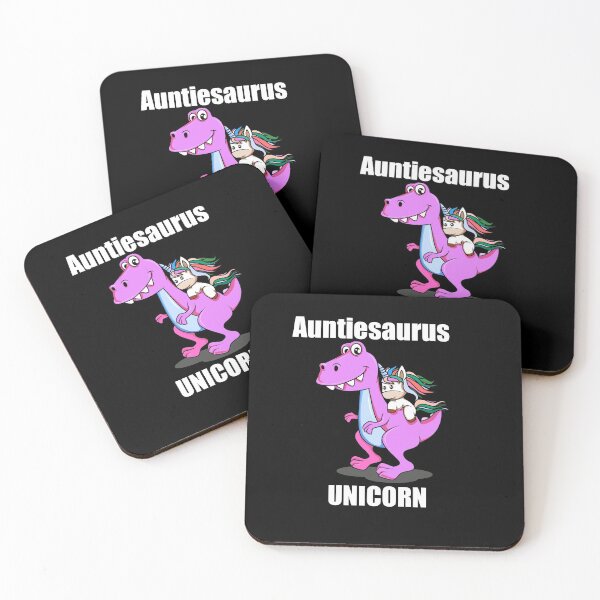 Item preview, Auntiesaurus and unicorn|cute unicorn riding on dinosaur  designed and sold by ritach11.
