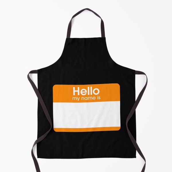 Item preview, Orange Blank Name Tag Hello My Name Is Label  designed and sold by everything4eva.