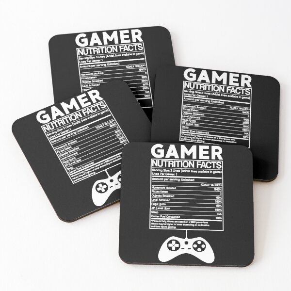 Item preview, Gaming nutrition facts designed and sold by HumbleShirt.