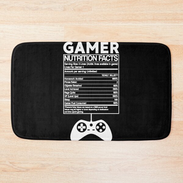 Item preview, Gaming nutrition facts designed and sold by HumbleShirt.