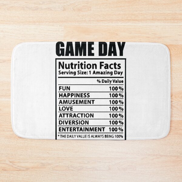 Item preview, Game day nutrition facts designed and sold by HumbleShirt.
