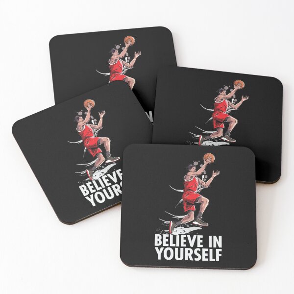 Item preview, Believe in yourself basketball motivation quote designed and sold by FalkDania.