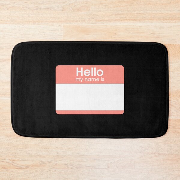 Item preview, Peach Blank Name Tag Hello My Name Is Label  designed and sold by everything4eva.