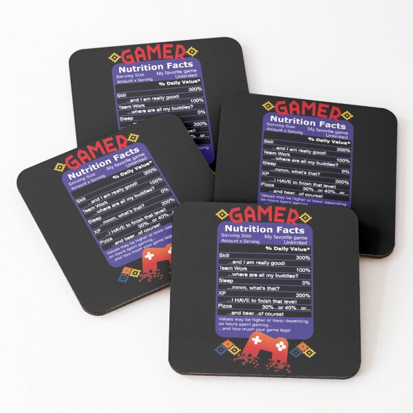 Item preview, Gamer Nutritional Facts with Controller designed and sold by HumbleShirt.