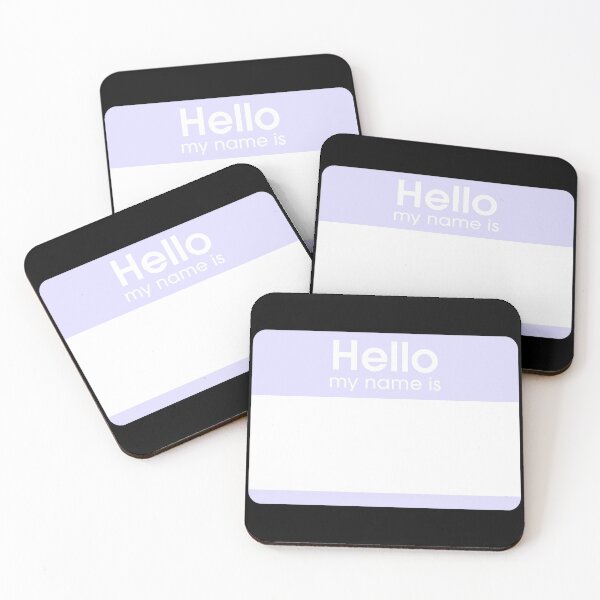 Item preview, Pastel Violet Blank Name Tag Hello My Name Is Label  designed and sold by everything4eva.