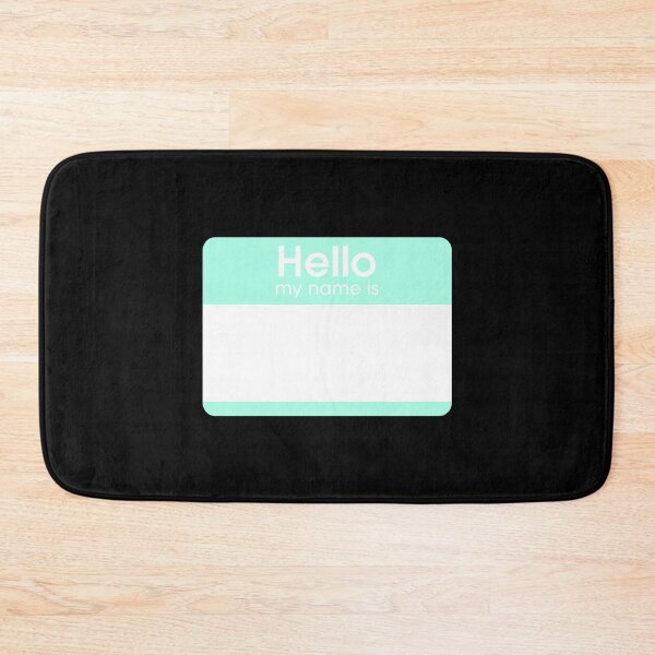 Item preview, Pastel Teal Blank Name Tag Hello My Name Is Label  designed and sold by everything4eva.
