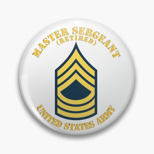 Item preview, Army - Enlisted - MSG - Master Sergeant  - Blue - Retired designed and sold by Military Insignia Products.