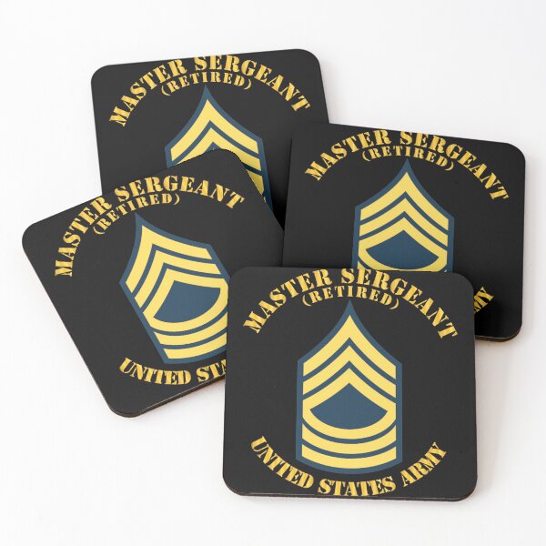 Item preview, Army - Enlisted - MSG - Master Sergeant  - Blue - Retired designed and sold by Military Insignia Products.