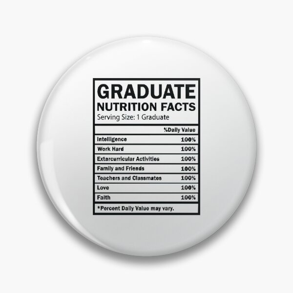 Item preview, Graduate Nutrition Facts designed and sold by HumbleShirt.