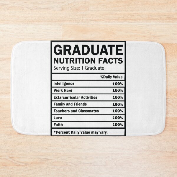 Item preview, Graduate Nutrition Facts designed and sold by HumbleShirt.