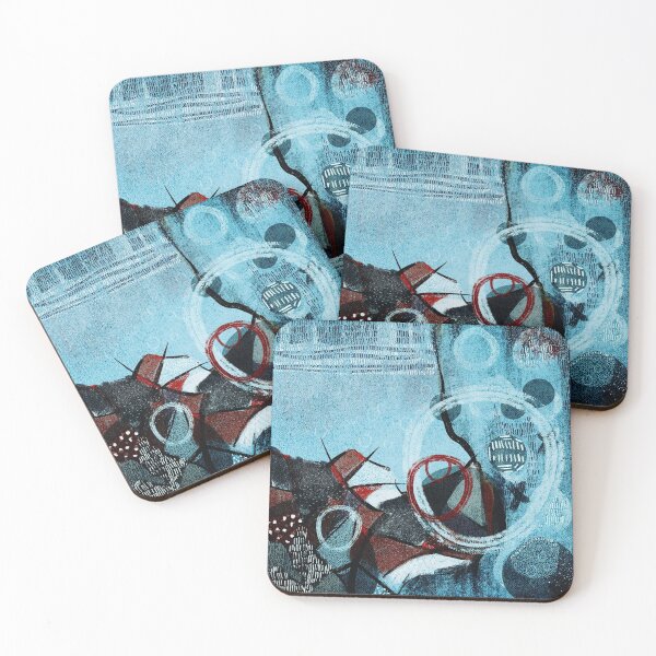 Item preview, Digital abstract blue designed and sold by HeyMim.