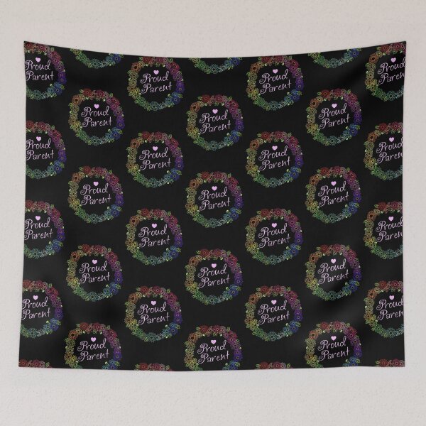 Item preview, Proud Parent - Rainbow Daisies - Outline designed and sold by Da-Family-Biz.