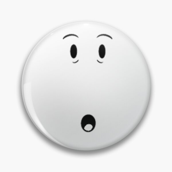 Roblox Face Pins And Buttons Redbubble - shocked face roblox