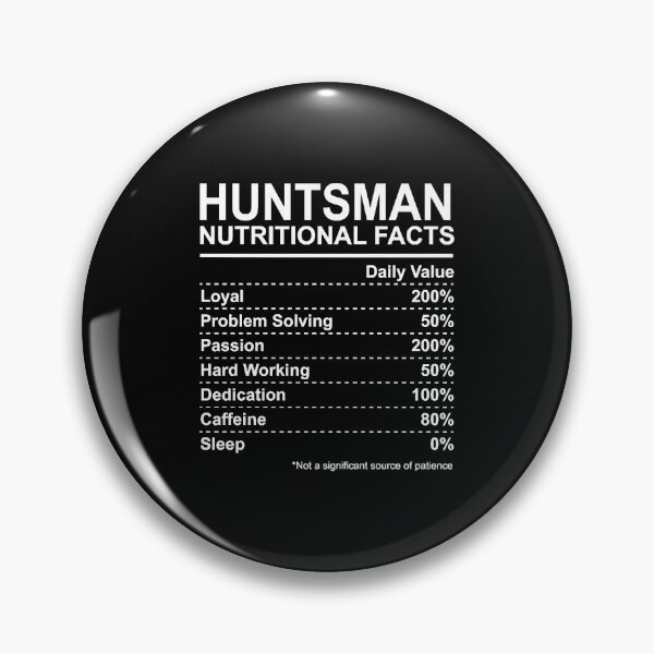 Item preview, Huntsman Nutritional Facts designed and sold by HumbleShirt.