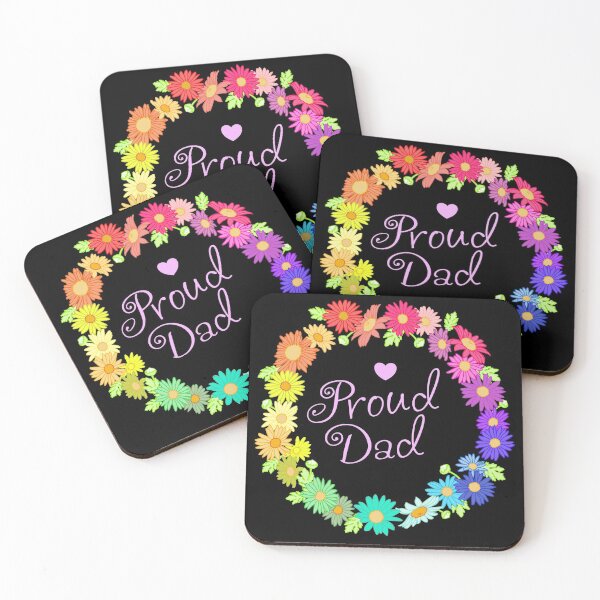 Item preview, Proud Dad - Rainbow Daisies - Colour designed and sold by Da-Family-Biz.