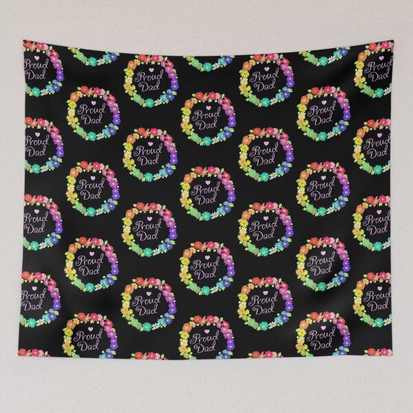 Item preview, Proud Dad - Rainbow Daisies - Colour designed and sold by Da-Family-Biz.