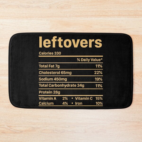 Item preview, Leftover Nutritional Facts designed and sold by HumbleShirt.