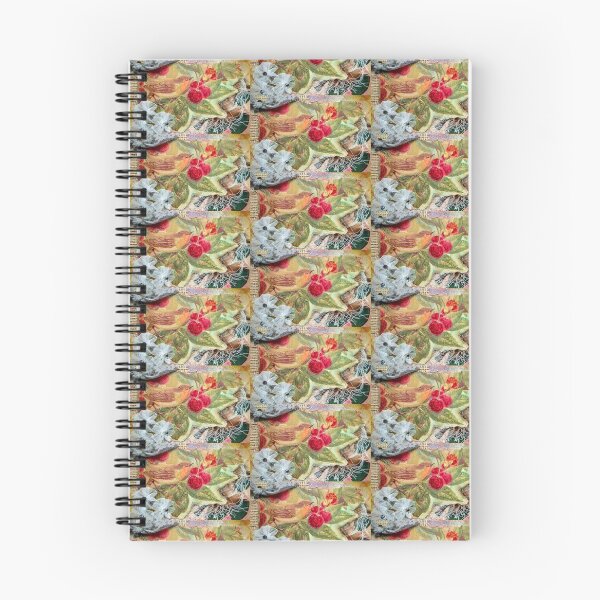 Item preview, Robin with Cherries Multi Media Collage designed and sold by LadenaRae.