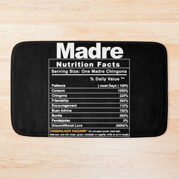 Item preview, Madre Nutrition Facts designed and sold by HumbleShirt.