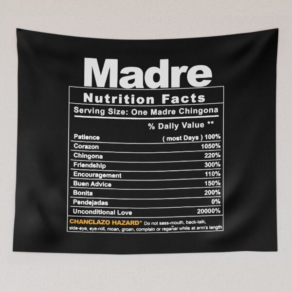 Item preview, Madre Nutrition Facts designed and sold by HumbleShirt.