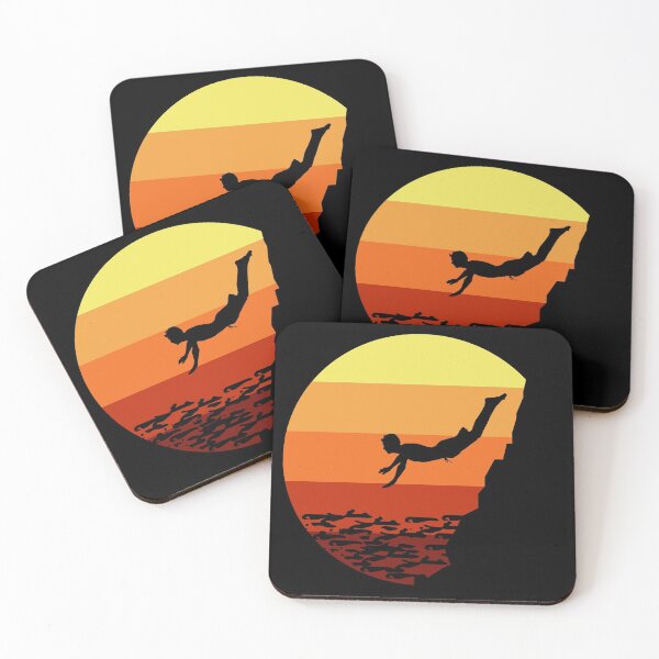 Item preview, Cliff Diving Tombstoning Base Jumping Extreme Sports Vintage Retro designed and sold by CuteDesigns1.