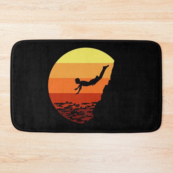 Item preview, Cliff Diving Tombstoning Base Jumping Extreme Sports Vintage Retro designed and sold by CuteDesigns1.