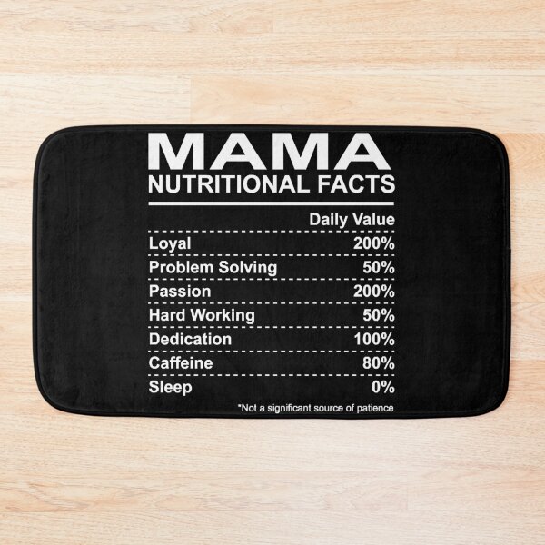 Item preview, Mama Nutritional Facts designed and sold by HumbleShirt.