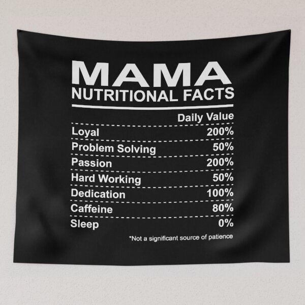 Item preview, Mama Nutritional Facts designed and sold by HumbleShirt.