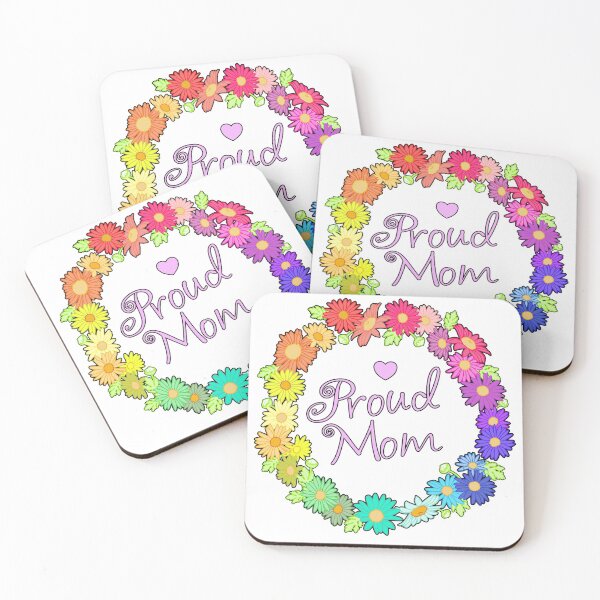 Item preview, Proud Mom - Rainbow Daisies - Colour designed and sold by Da-Family-Biz.