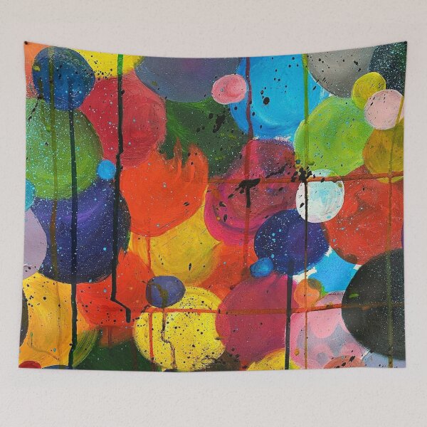 Item preview, Abstract Art: (v.2.0) Bubbles + Colors + Splatters (Version 2.0: Large Bubble Pattern)  designed and sold by VONTARIA.